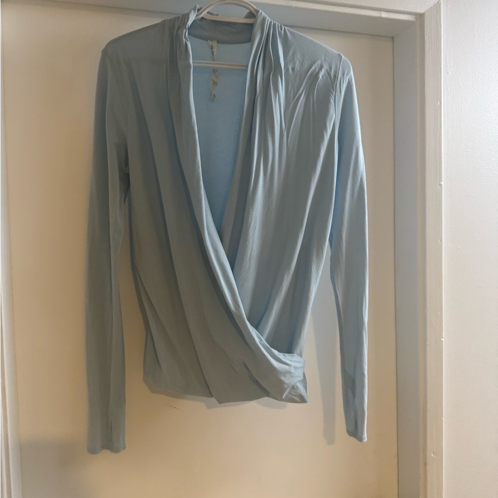 Lululemon Athletica Blue Wrap Long Sleeve
